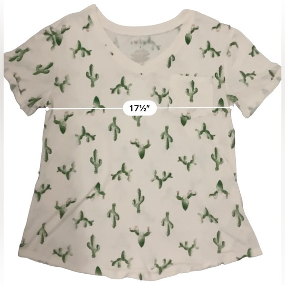 Awake Cactus 🌵 Print Tee Sz Small - Picture 6 of 7